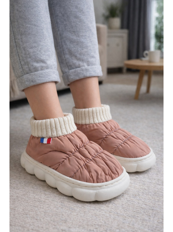 Капці домашні дитячі пудрового кольору JH2310 209950C