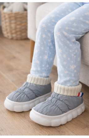 Капці домашні дитячі сірого кольору JH2310 209951C