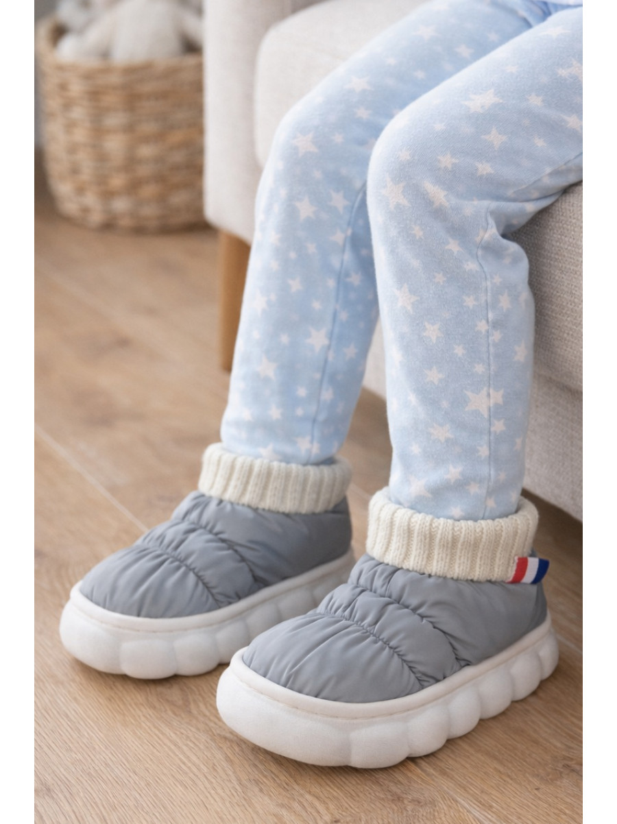 Капці домашні дитячі сірого кольору JH2310 209951C