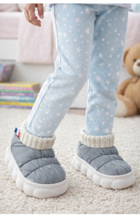 Капці домашні дитячі сірого кольору JH2313 209953C