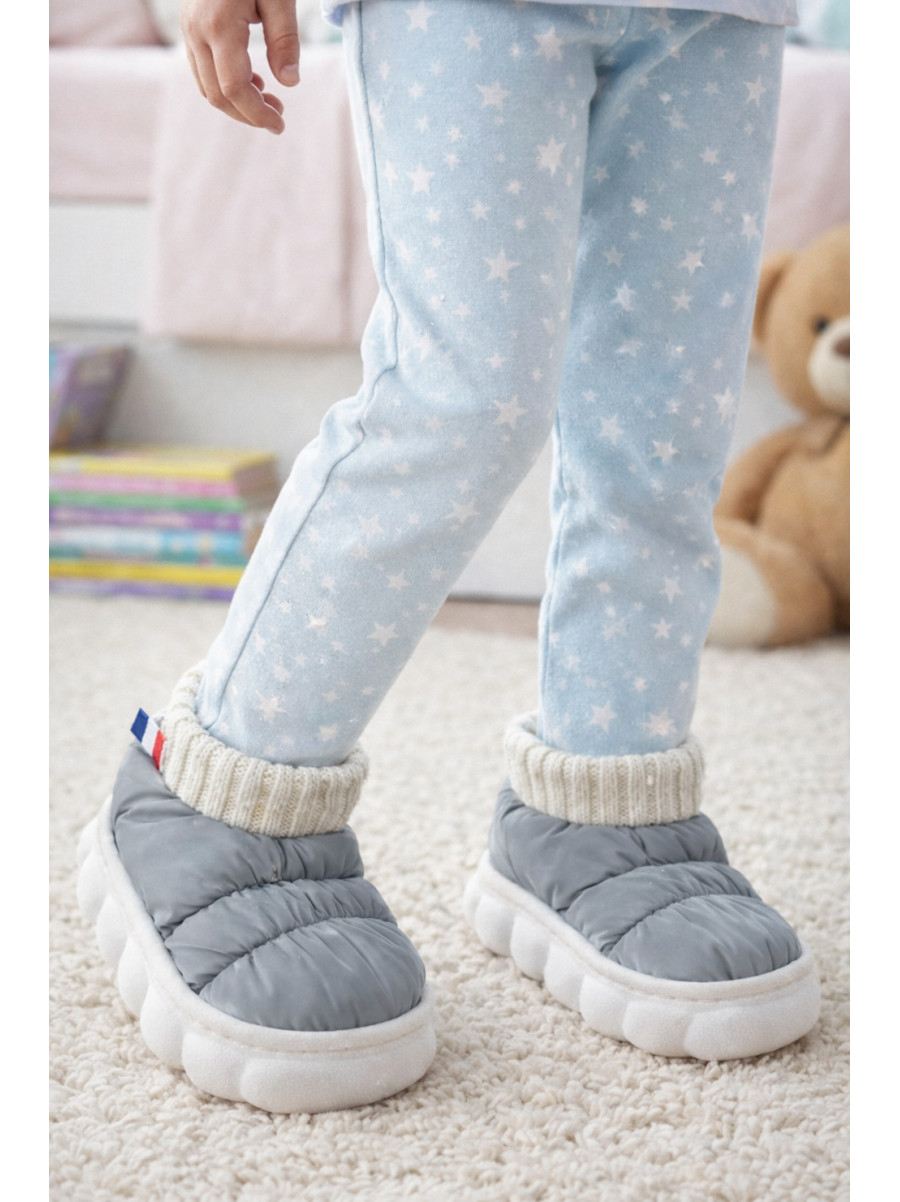 Капці домашні дитячі сірого кольору JH2313 209953C