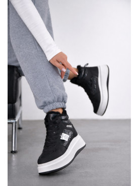 Кроссовки зимние женские черного цвета А45-2 209954C