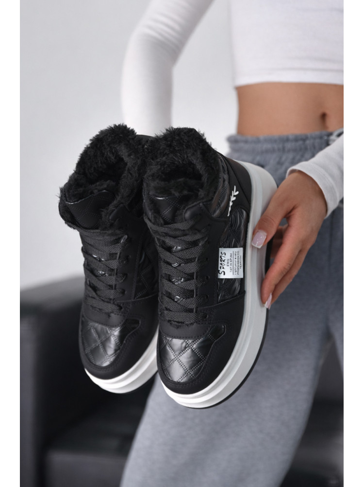 Кроссовки зимние женские черного цвета А45-2 209954C