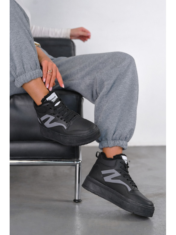 Кроссовки зимние женские черного цвета А52-1 209955C
