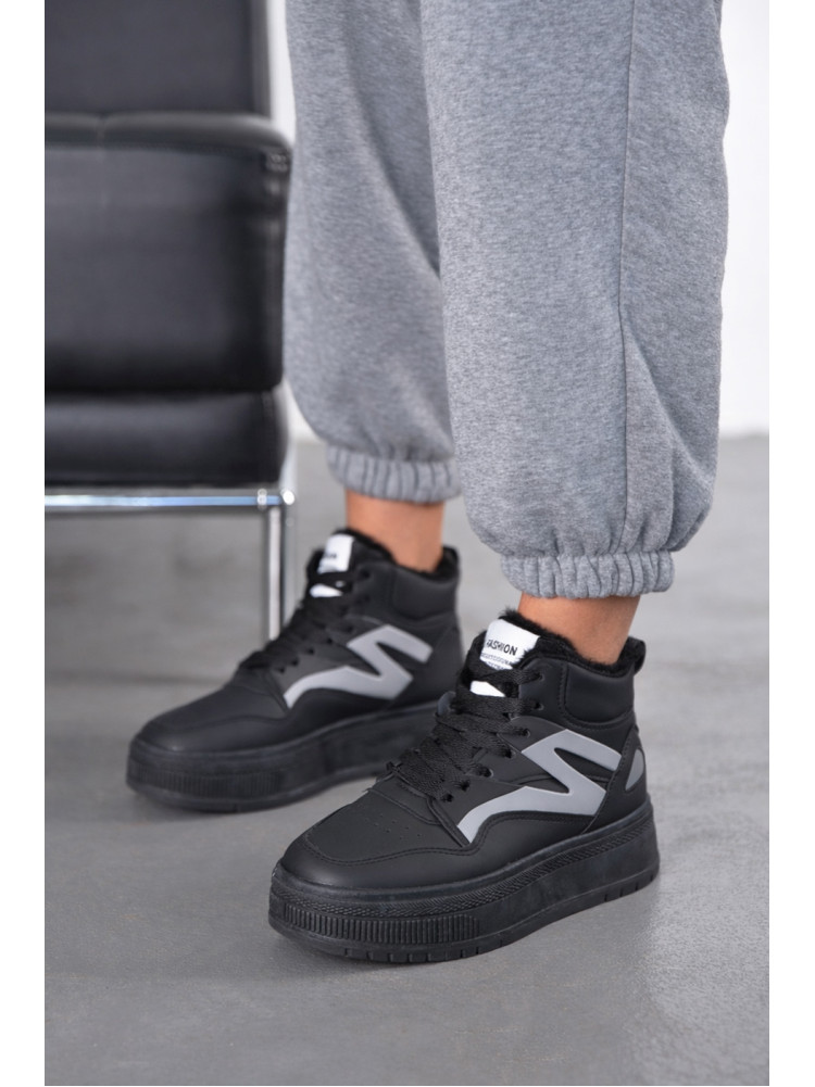 Кроссовки зимние женские черного цвета А52-1 209955C