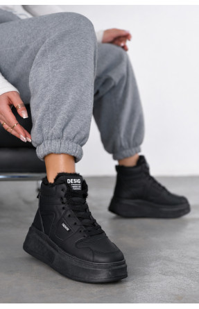 Кроссовки зимние женские черного цвета А46-1 209956C