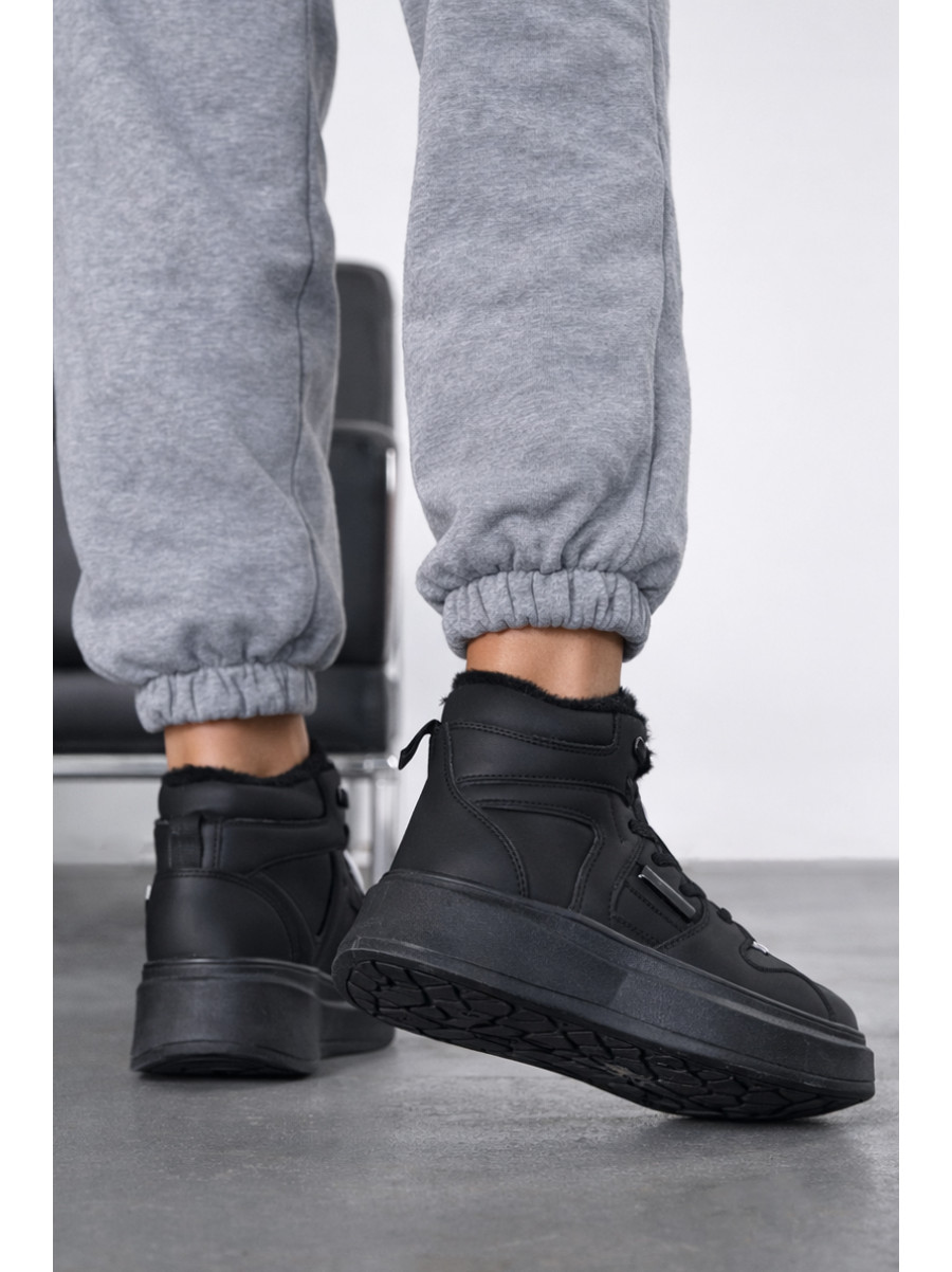 Кроссовки зимние женские черного цвета А46-1 209956C