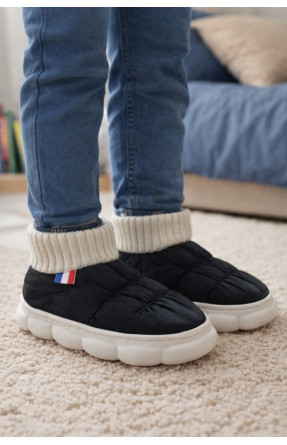 Тапочки домашние детские черного цвета JH2312 209960C