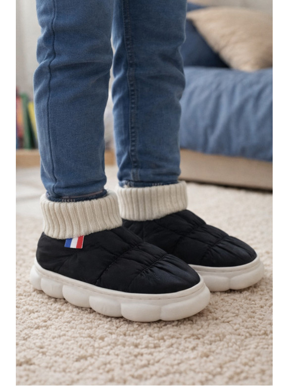 Тапочки домашние детские черного цвета JH2312 209960C