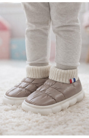 Тапочки домашние детские светло-коричневого цвета JH2312 209962C