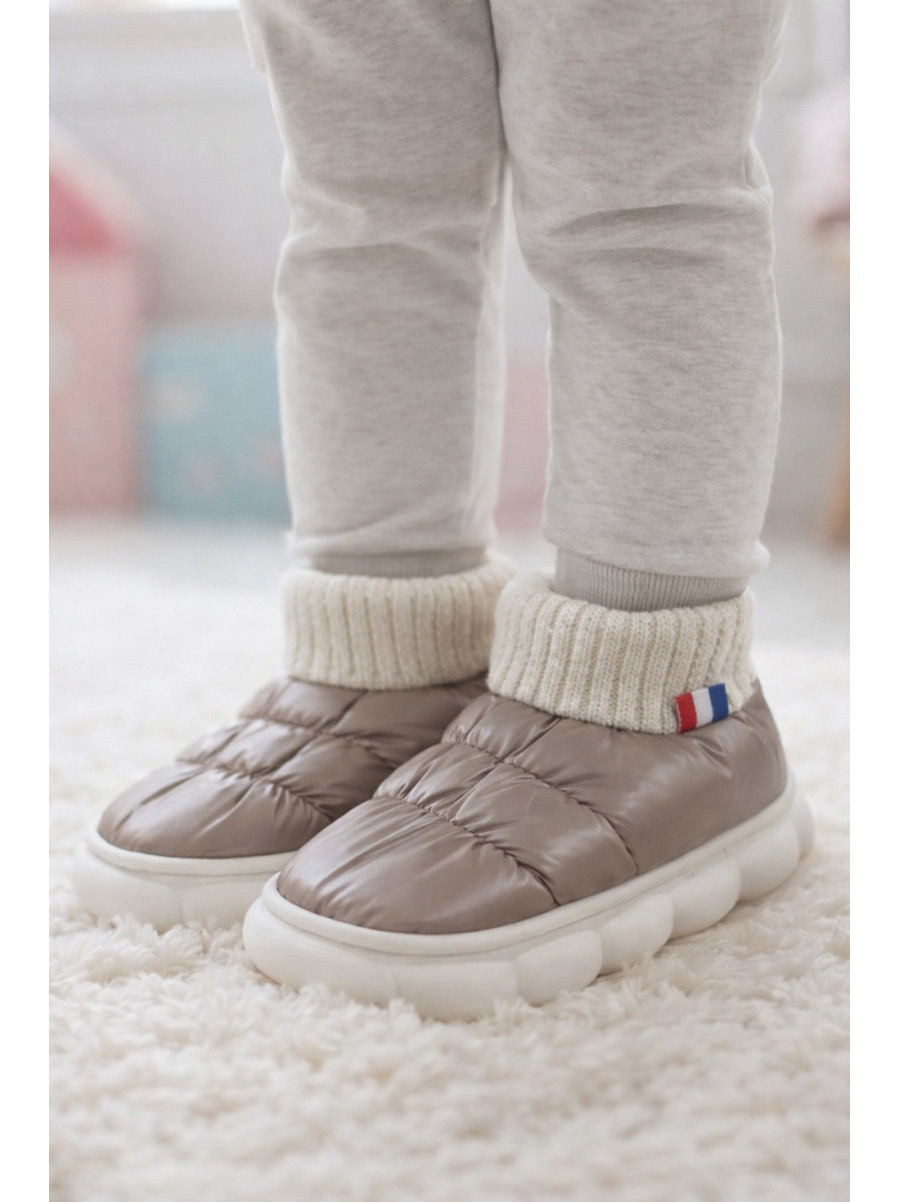 Тапочки домашние детские светло-коричневого цвета JH2312 209962C