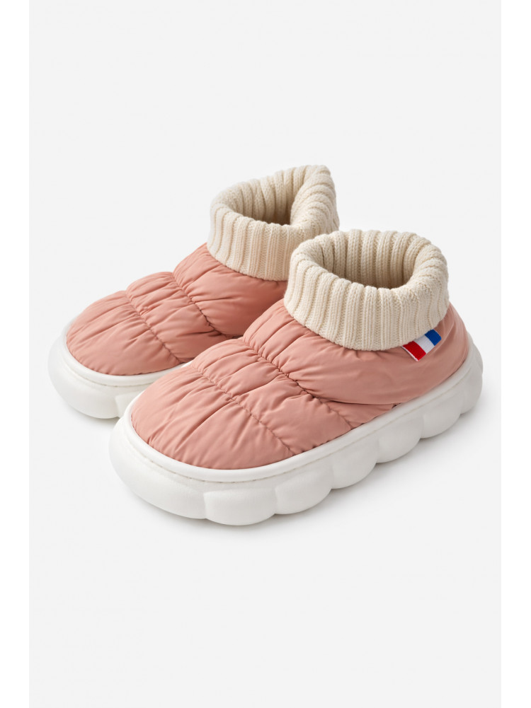Тапочки домашние детские пудрового цвета JH2312 209963C