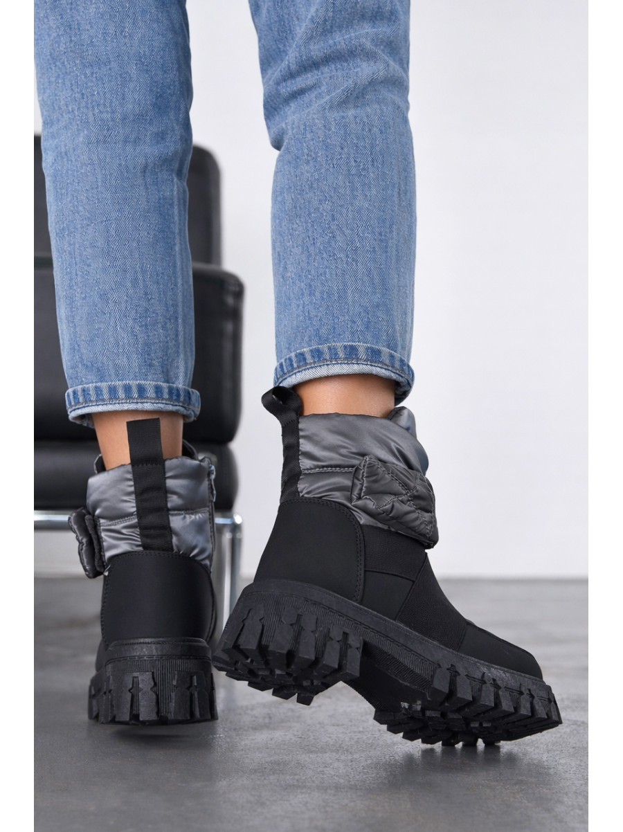 Ботинки женские зимние серого цвета B818-3 209966C