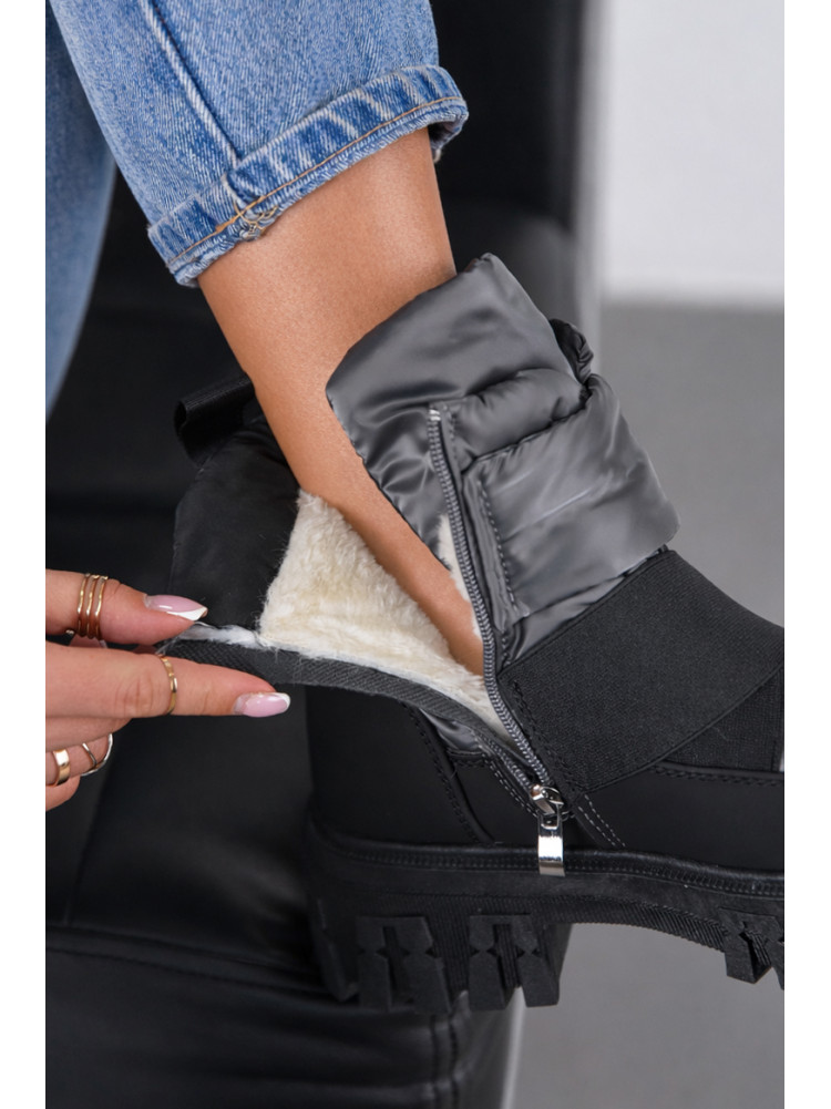 Ботинки женские зимние серого цвета B818-3 209966C