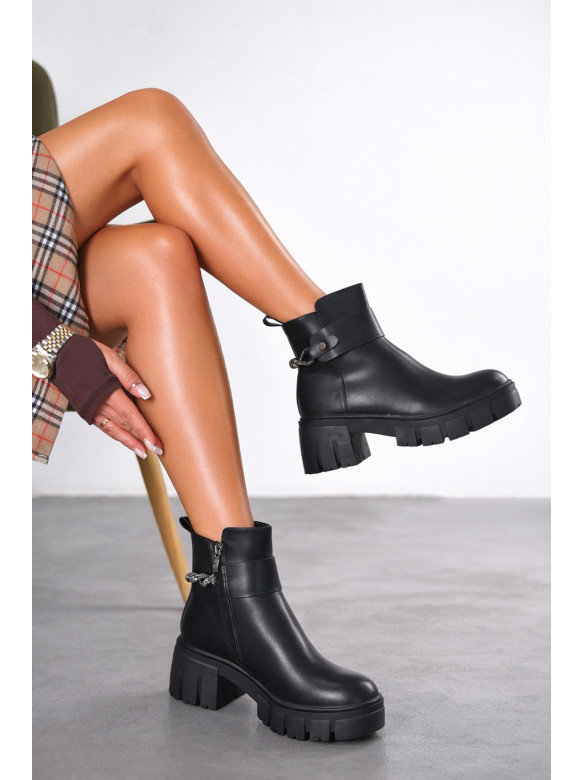 Ботинки женские демисезонные черного цвета M26-1 209969C