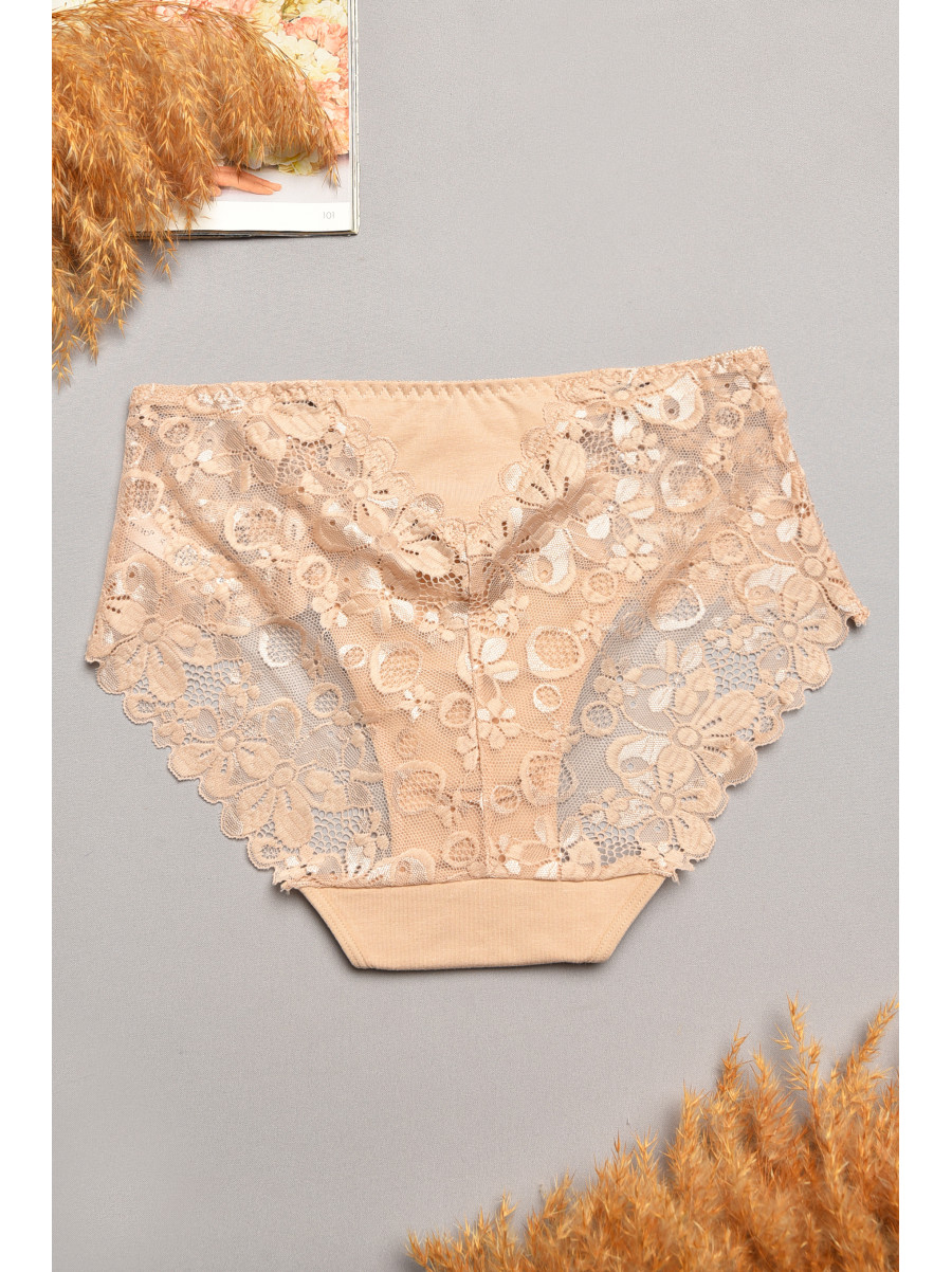 Трусы женские полубатальные бежевого цвета Уценка 6823 209975C