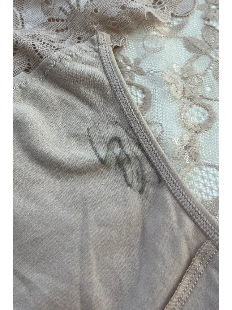 Трусы женские полубатальные бежевого цвета Уценка 6823 209975C