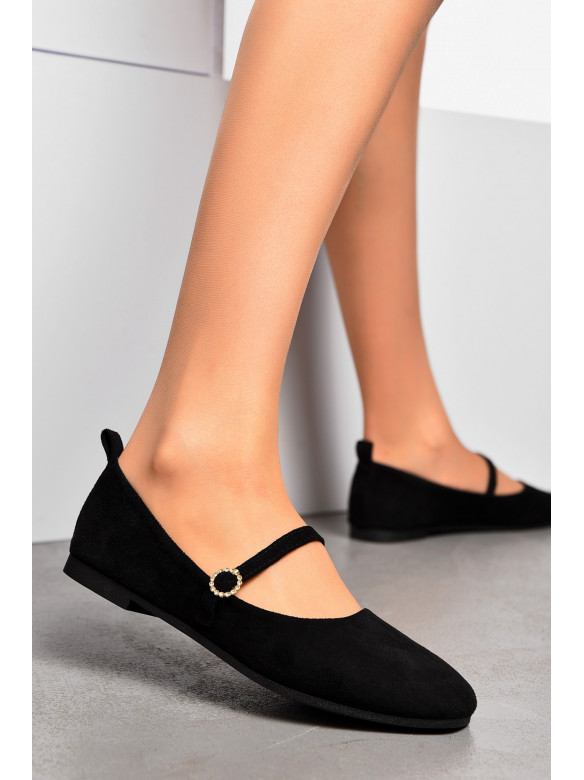 Балетки женские черного цвета Уценка 3206-4 209976C
