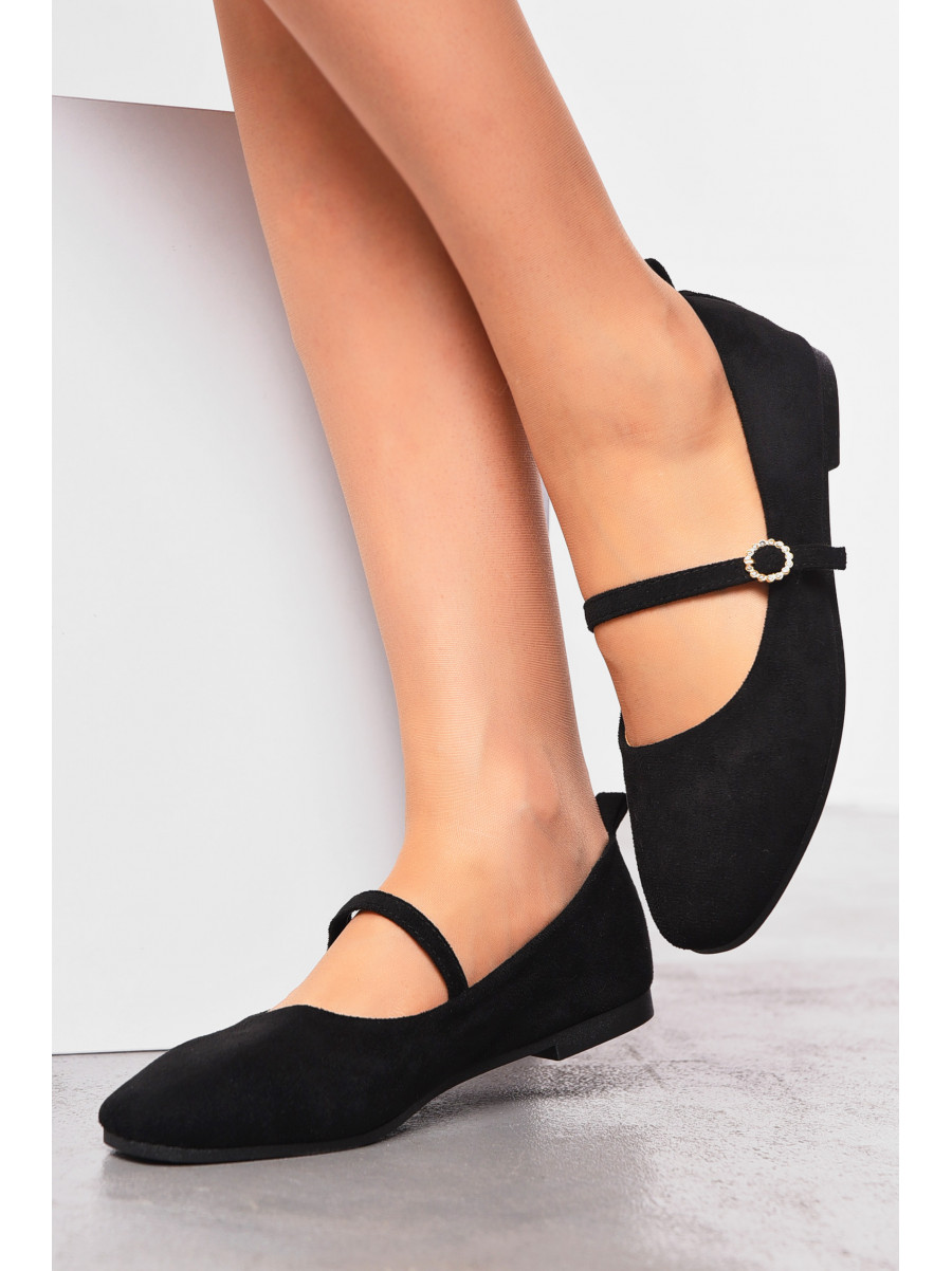Балетки женские черного цвета Уценка 3206-4 209976C