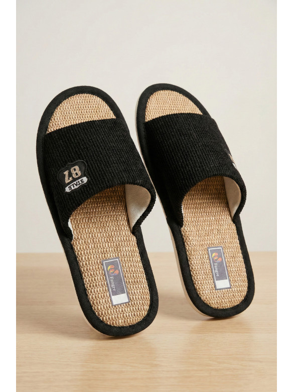 Тапочки комнатные мужские черного цвета 8212 209981C