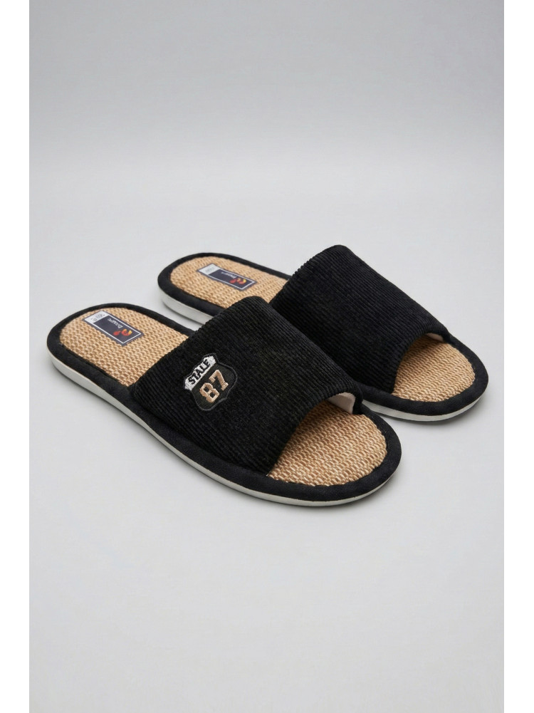 Тапочки комнатные мужские черного цвета 8212 209981C