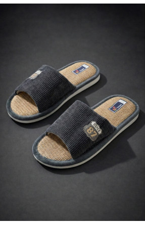 Тапочки комнатные мужские серого цвета 8212 209982C