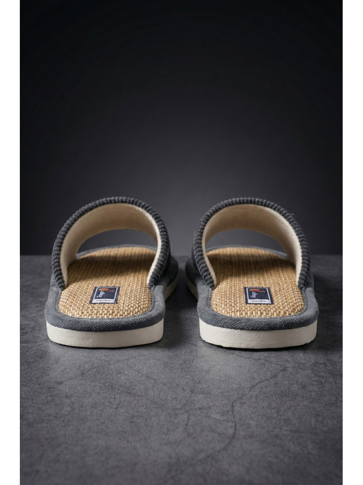 Тапочки комнатные мужские серого цвета 8212 209982C