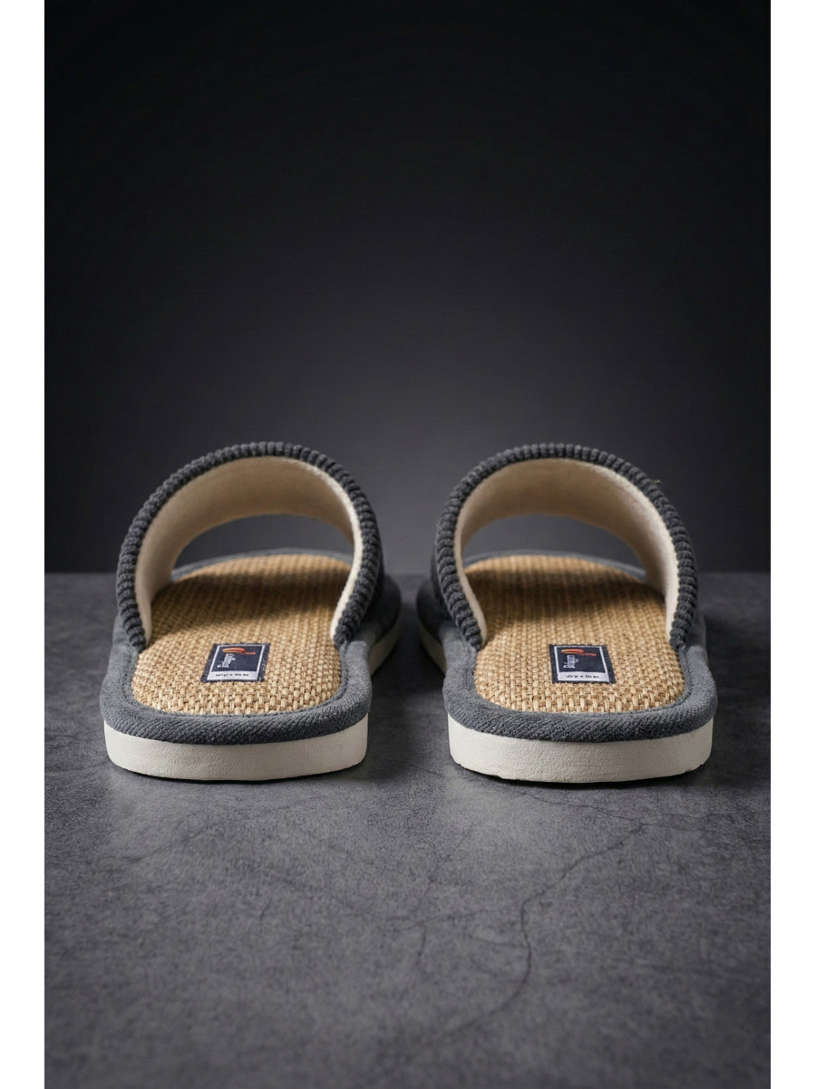 Тапочки комнатные мужские серого цвета 8212 209982C