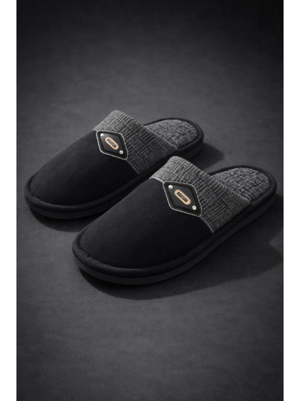 Капці кімнатні чоловічі чорного кольору D369 209984C