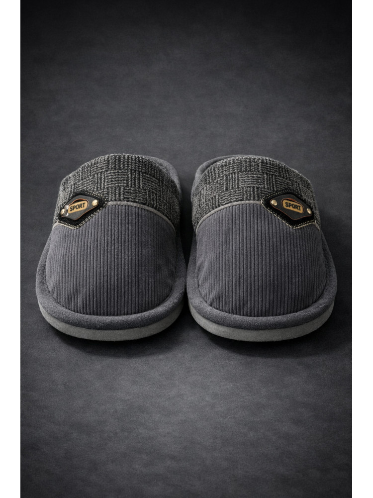 Капці кімнатні чоловічі сірого кольору D369 209985C