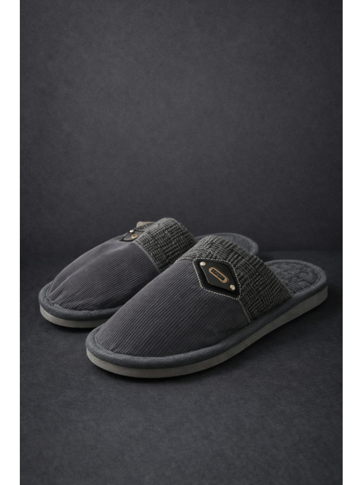 Капці кімнатні чоловічі сірого кольору D369 209985C