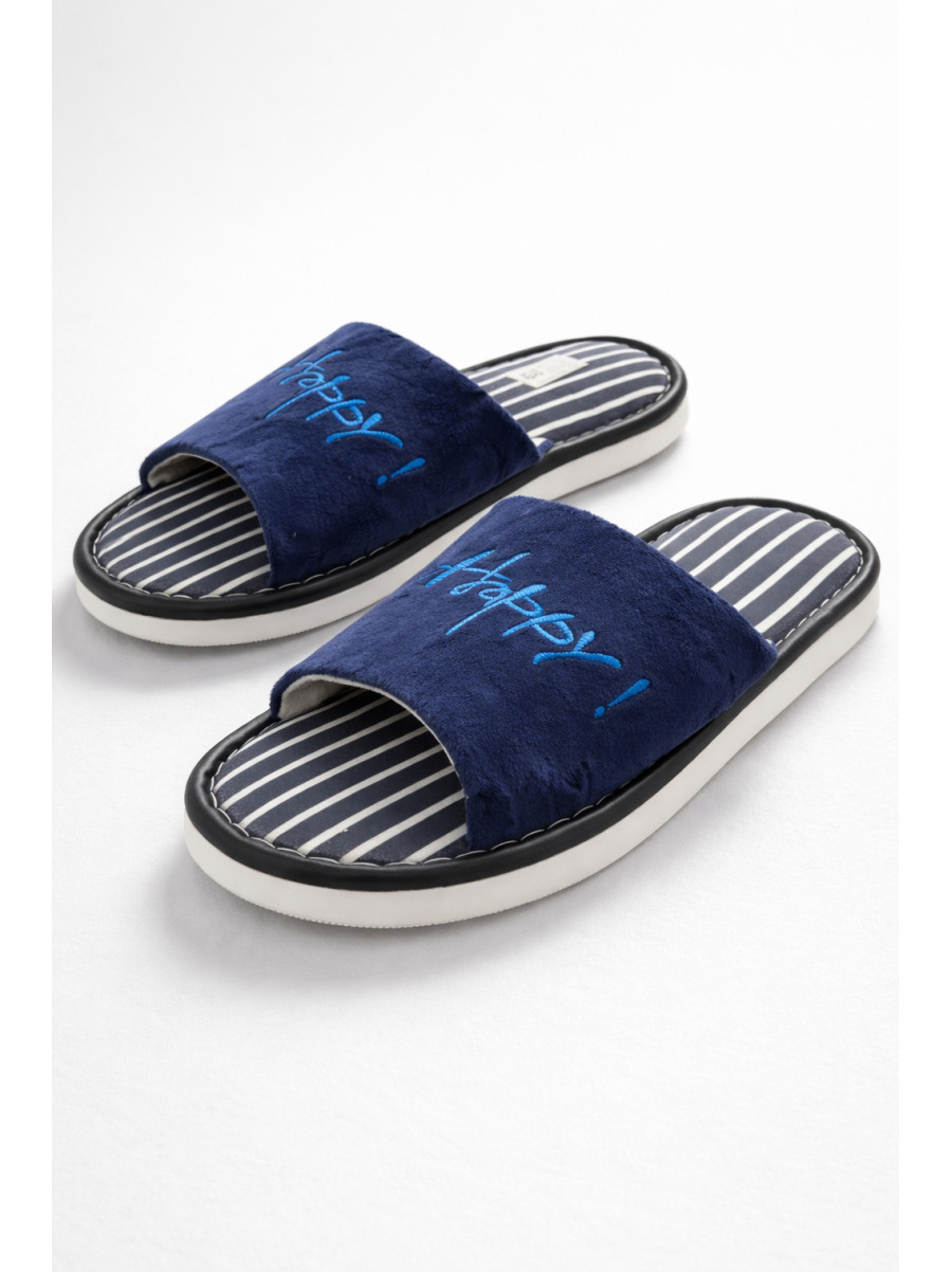 Капці кімнатні чоловічі синього кольору Н57 209987C