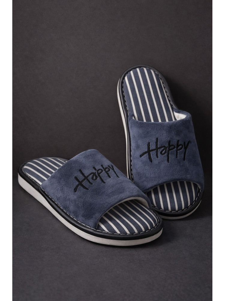 Тапочки комнатные мужские серого цвета Н57 209988C