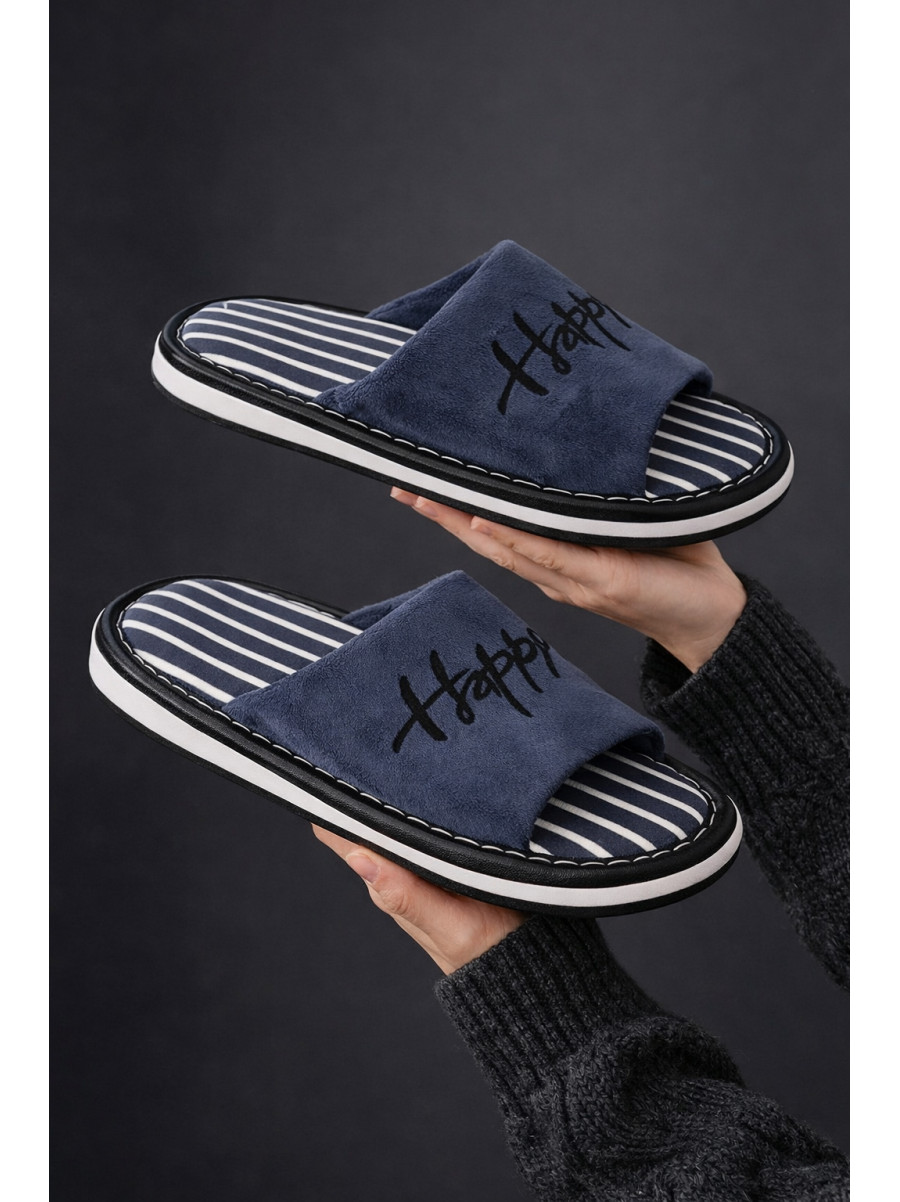 Тапочки комнатные мужские серого цвета Н57 209988C