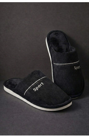 Капці кімнатні чоловічі чорного кольору D387 209989C