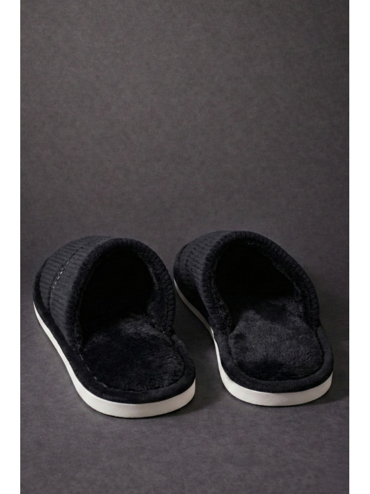 Капці кімнатні чоловічі чорного кольору D387 209989C