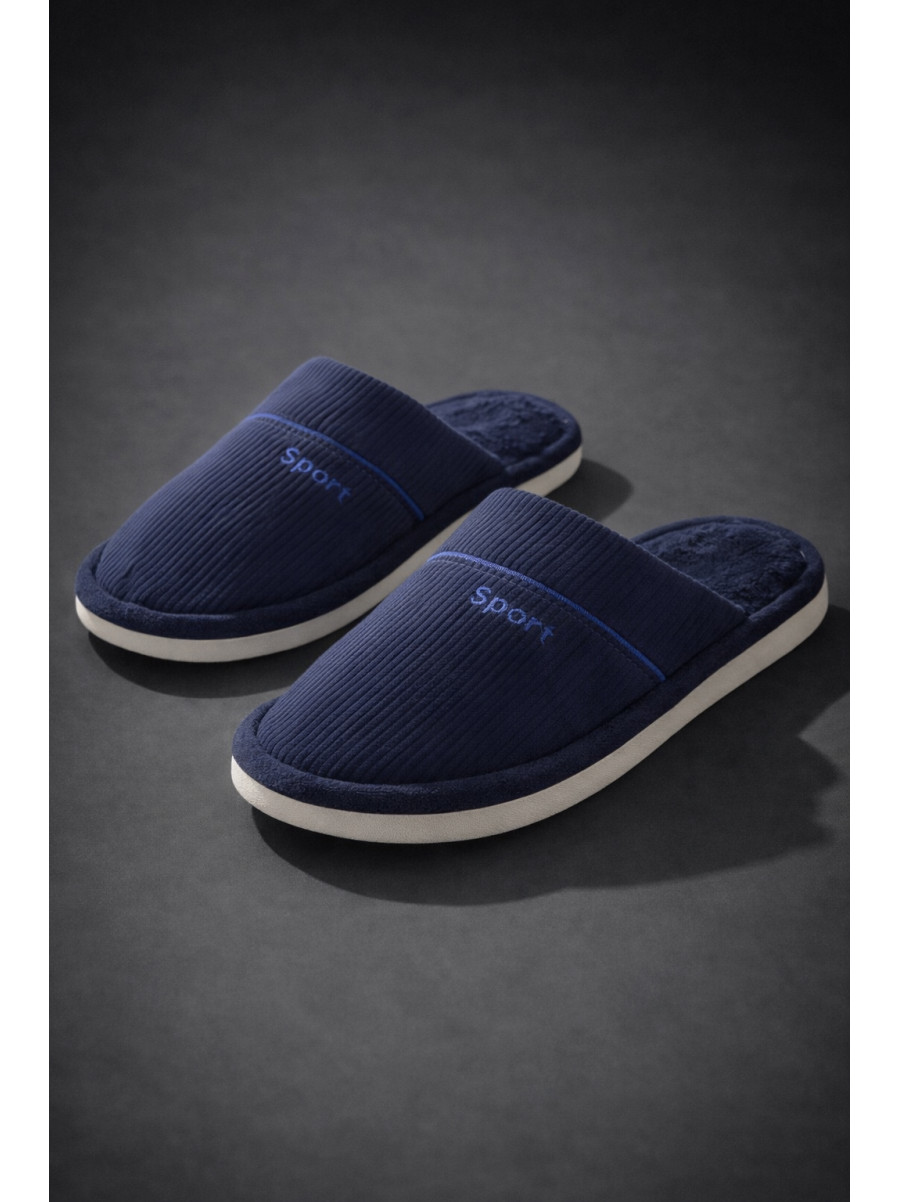 Капці кімнатні чоловічі синього кольору D387 209990C