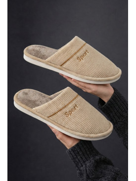 Тапочки комнатные мужские бежевого цвета D387 209991C