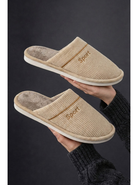 Капці кімнатні чоловічі бежевого кольору D387 209991C