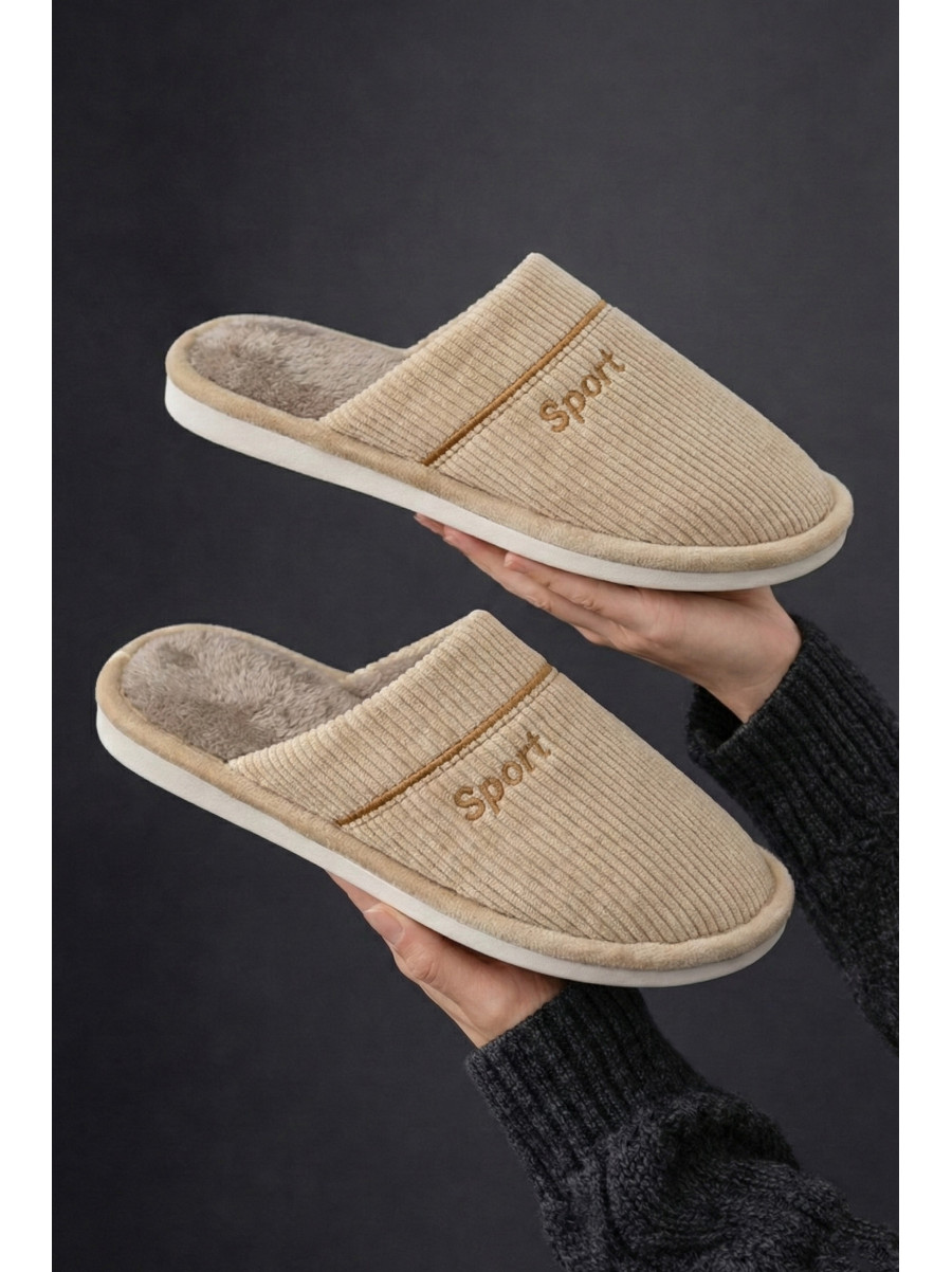 Капці кімнатні чоловічі бежевого кольору D387 209991C