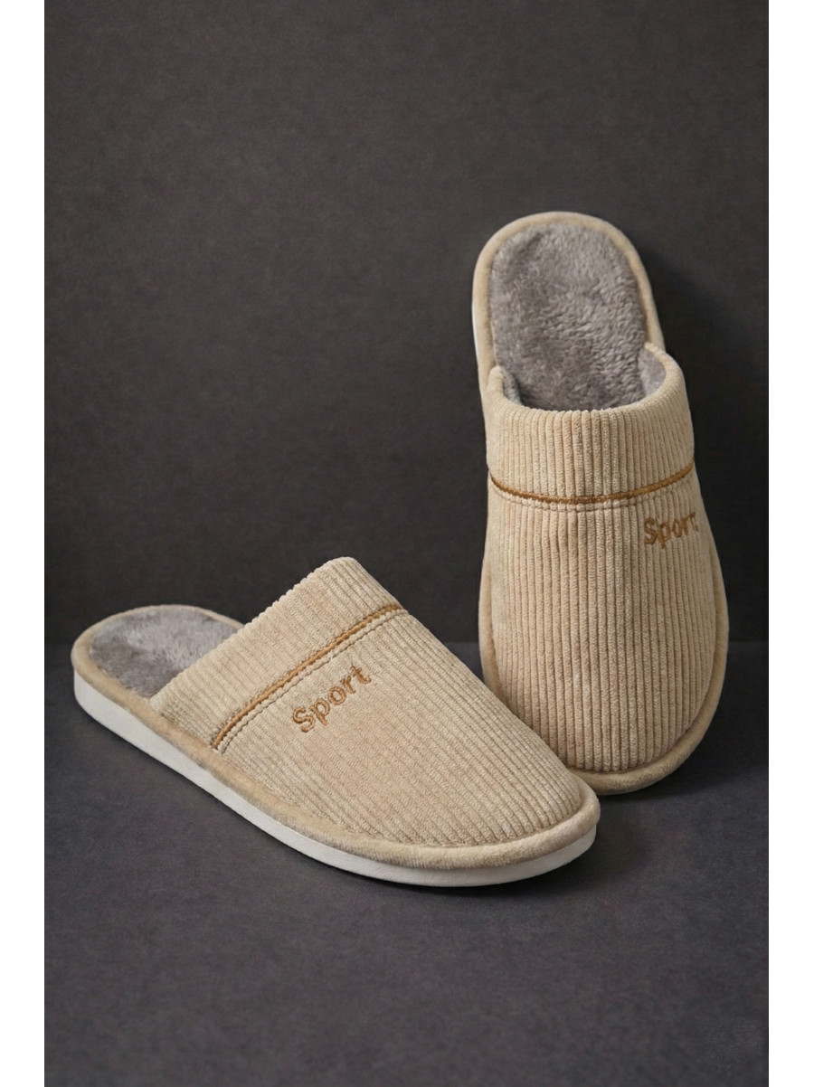 Капці кімнатні чоловічі бежевого кольору D387 209991C