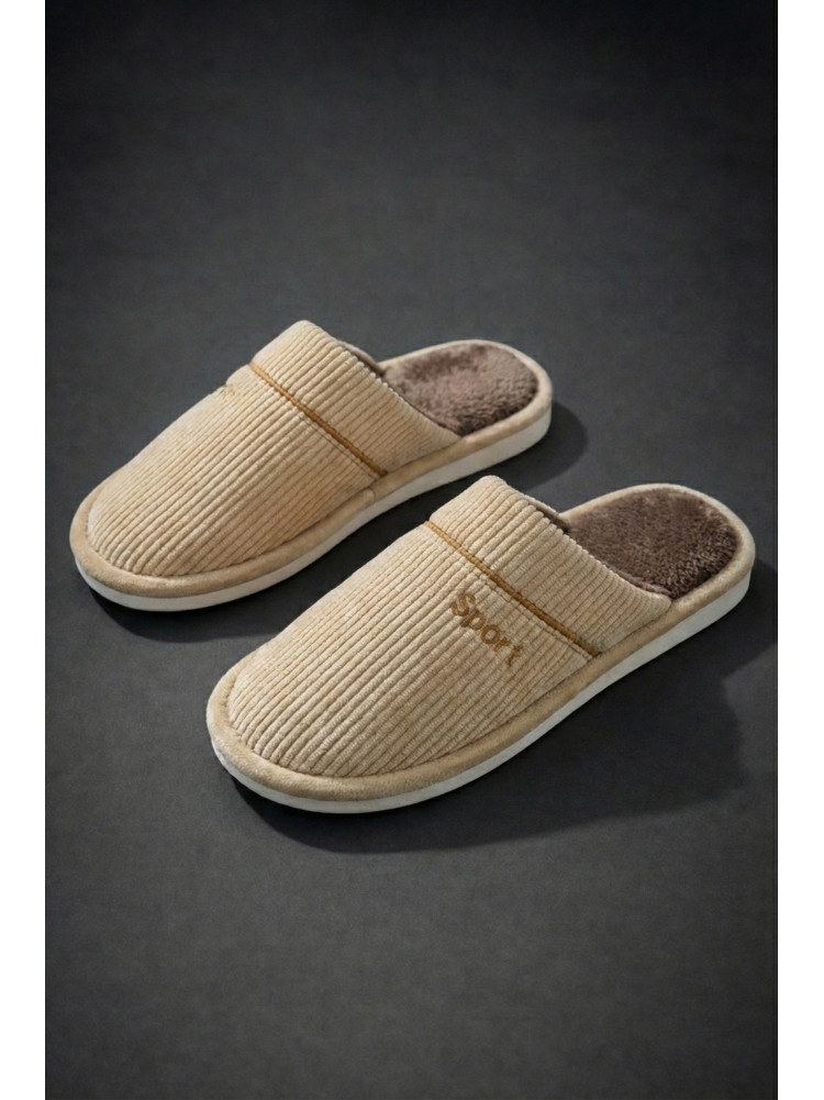 Капці кімнатні чоловічі бежевого кольору D387 209991C