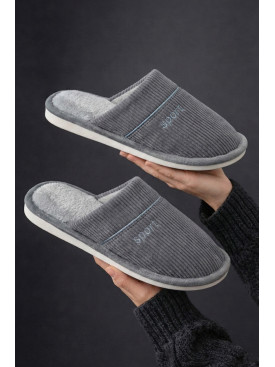 Капці кімнатні чоловічі сірого кольору D387 209992C