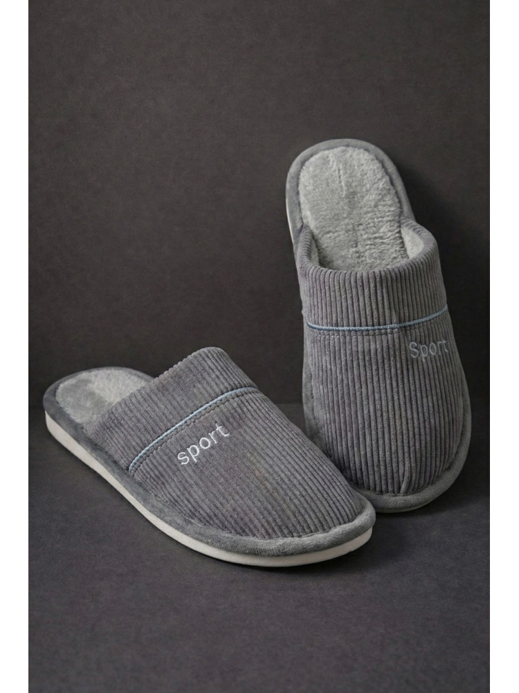Капці кімнатні чоловічі сірого кольору D387 209992C
