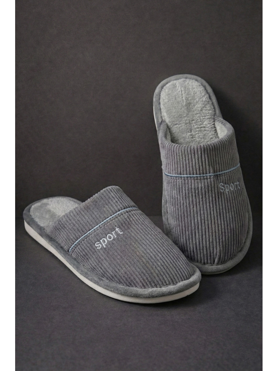 Капці кімнатні чоловічі сірого кольору D387 209992C