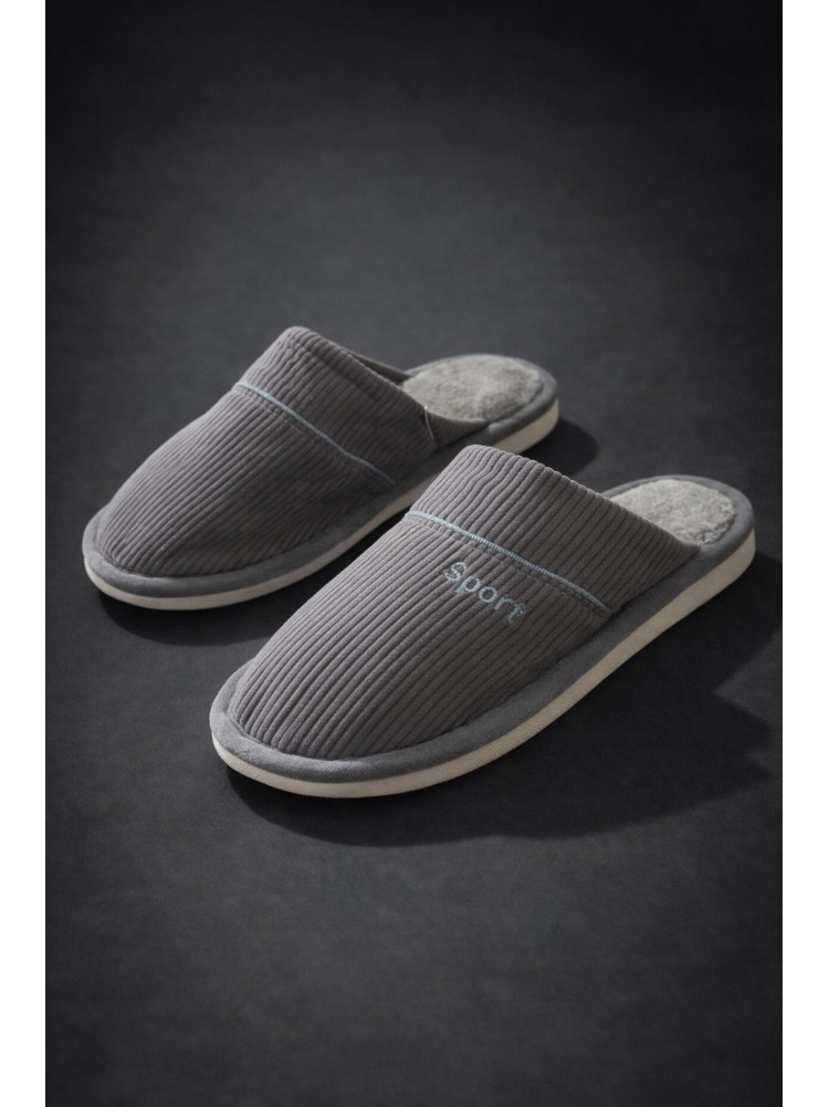 Капці кімнатні чоловічі сірого кольору D387 209992C