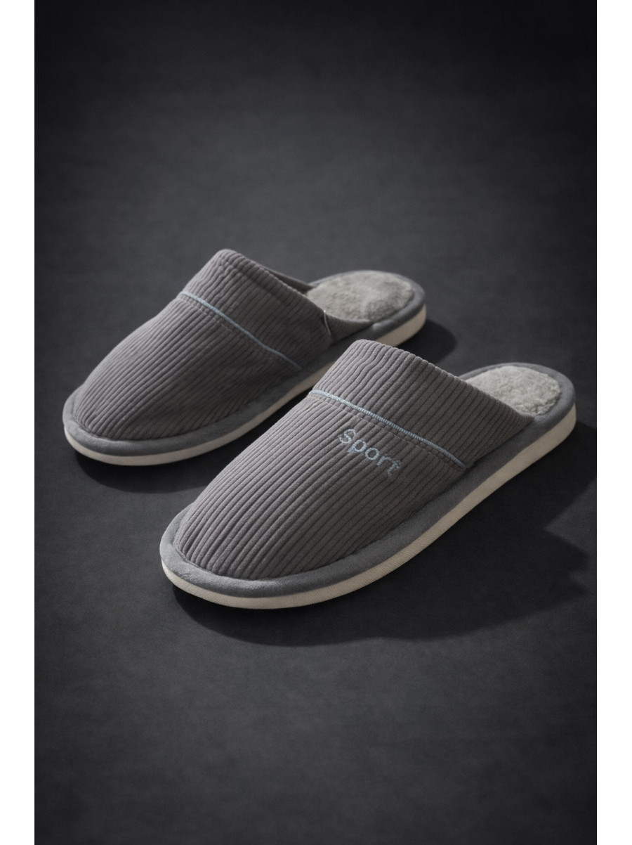 Капці кімнатні чоловічі сірого кольору D387 209992C