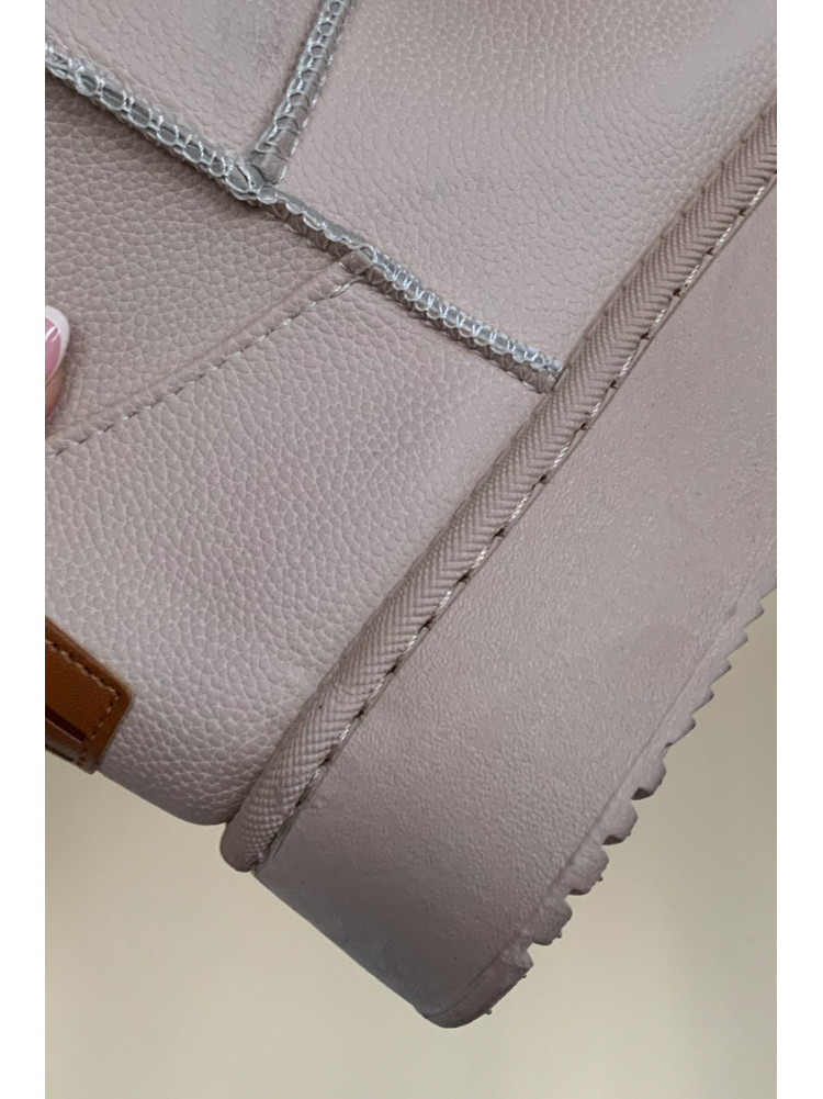 Уггі жіночі на хутрі бежевого кольору Уцінка А85-5 210016C