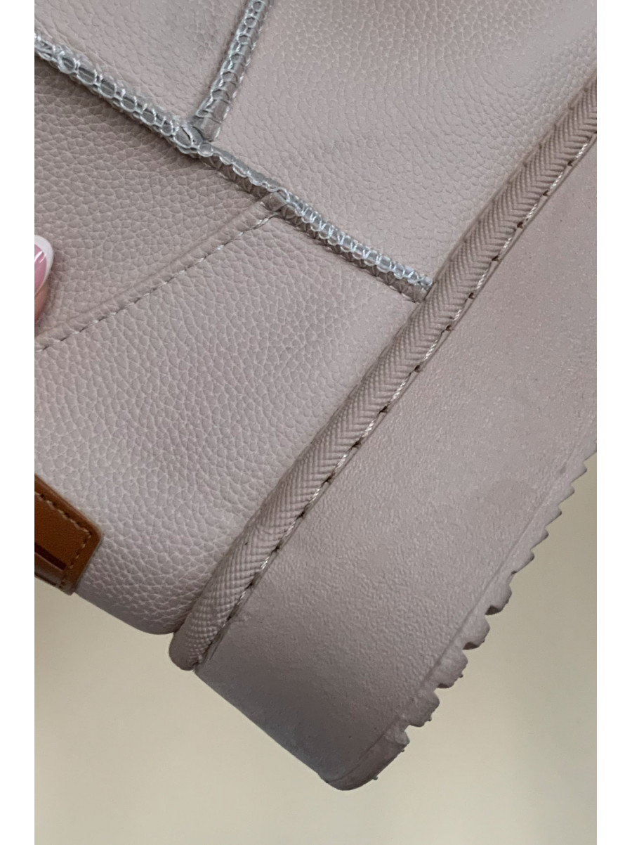 Уггі жіночі на хутрі бежевого кольору Уцінка А85-5 210016C