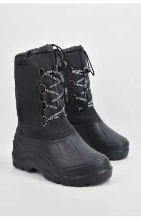 Дутики чоловічі піна на овчині чорного кольору Уцінка БМ-10(02) 210017C